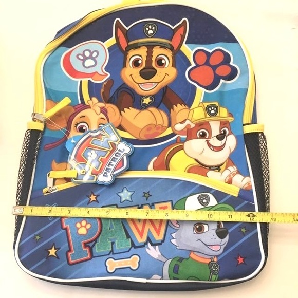 Paw Patrol Blue Backpack New with Tags - Picture 5 of 6